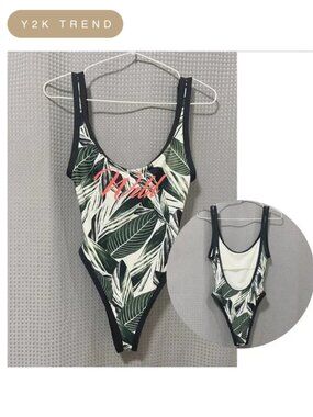 Eidon Surf, Jenny "Wild" Palm Print One Piece, XS _ NWOT